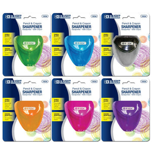 BAZIC SHARPENER DUAL BLADES TRAINGLE RECEPTABLE