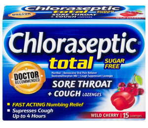 CHLORASEPTIC TOTAL 15 LOZENGES