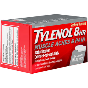TYLENOL 8HR MUSCLE ACHES & PAIN 650MG 24CAP