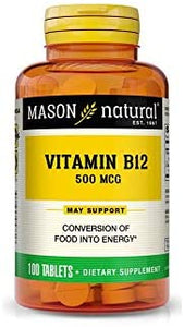 MASON VITAMIN B-12 500 MCG 100 TABLETS