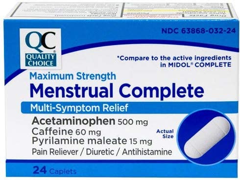 QC MENSTRUAL COMPLETE 24CAP