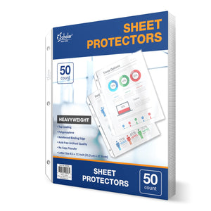 IS SHEET PROTECTOR CLEAR LETTER SIZE 50 SHEET