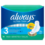 ALWAYS ULTRA THIN EXTRA LONG SUPER 14PADS