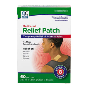 QC MEDICATED RELIEF PATCH 60P