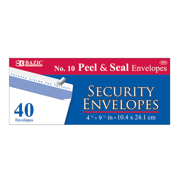 40 SECURITY ENVELOPES