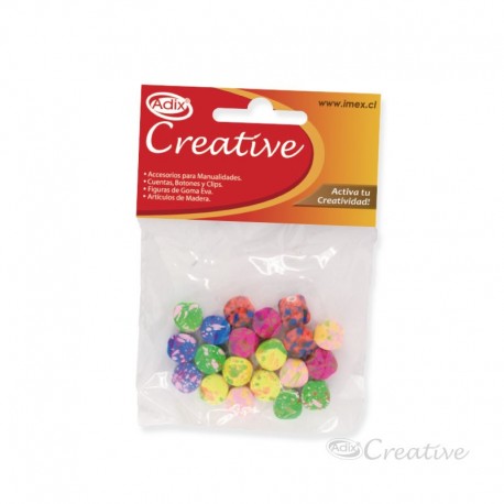 CREATIVE CUENTA PLASTICA NEON 20 UNIDAD