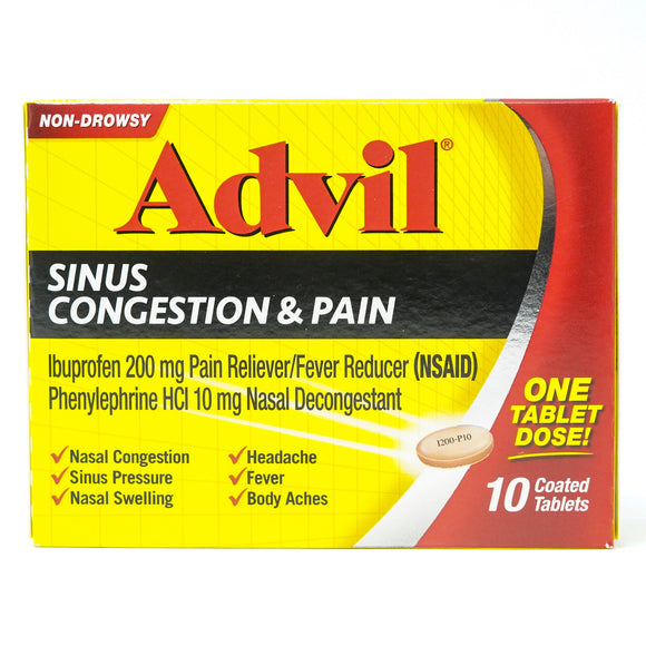ADVIL SINUS CONGESTION  & PAIN