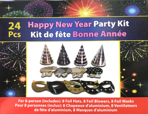NEW YEARS PARTY SET FOR 8 PERSONS