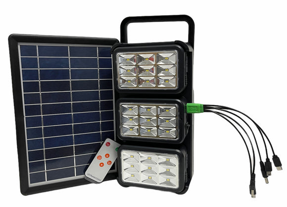 AMING 3 LÁMPARAS SOLAR RECARGABLES Y CARGA CELULARES