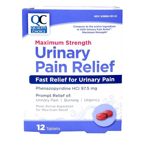 QC URINARY PAIN RELIEF 12 TAB