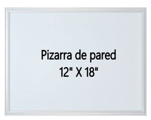 PIZARRA BLANCA MAGNETICA 12"  X 18"